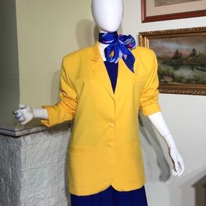 Vintage Reitmans Primary Yellow Blazer